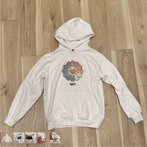 COMPLEXCON White Pullover Hoodie - Large Swarovski Takashi Murakami